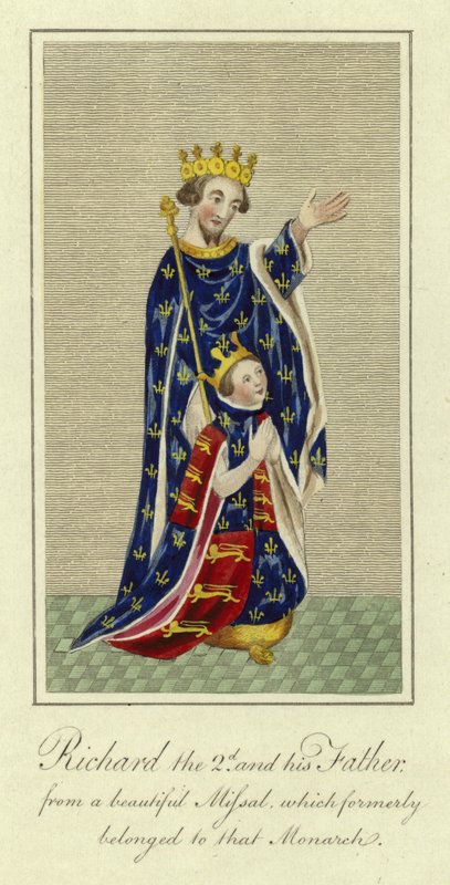 Richard II og hans far af English School