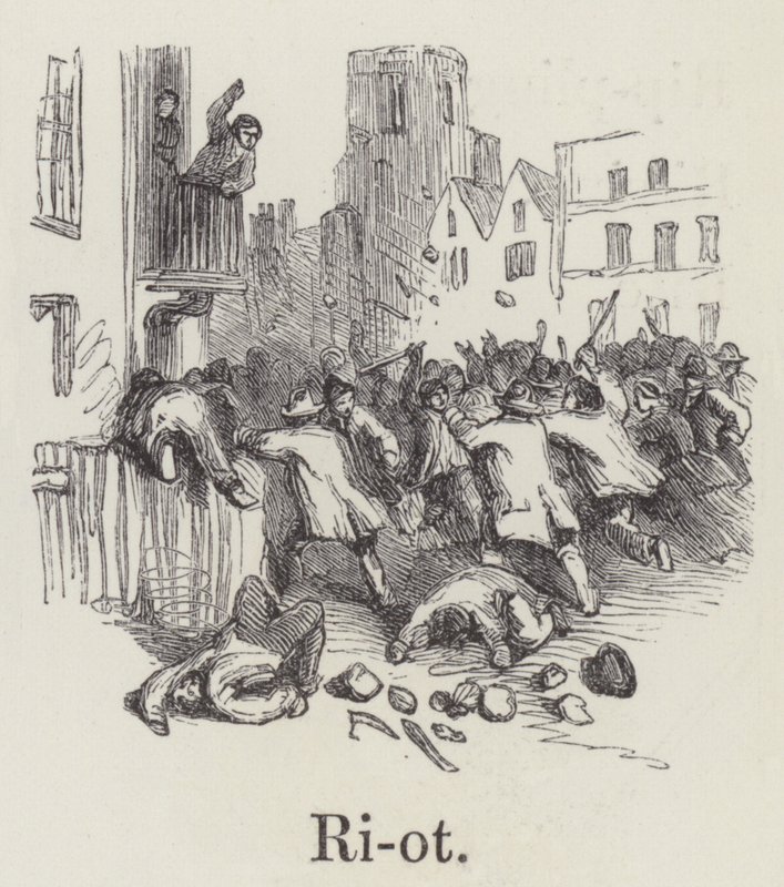 Riot (gravering) af English School