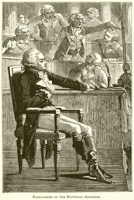 Robespierre i nationalforsamlingen af English School