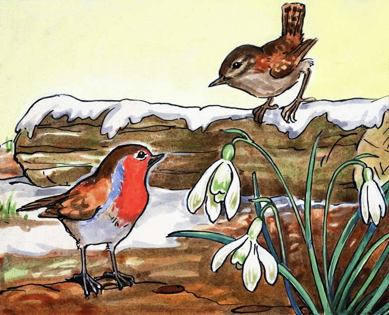 Robin Redbreast og Jenny Wren af English School