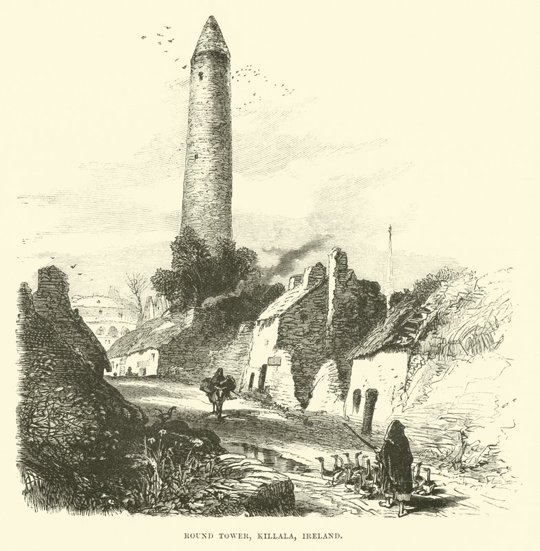Rundetårn, Killala, Irland af English School