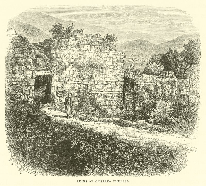 Ruiner ved Caesarea Philippi af English School