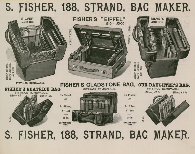 S Fisher, 188 Strand, Taskemager af English School