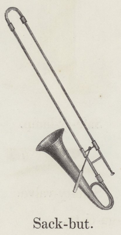 Sackbut (gravering) af English School