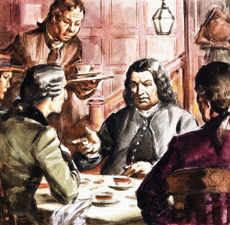 Samuel Johnson tager te af English School
