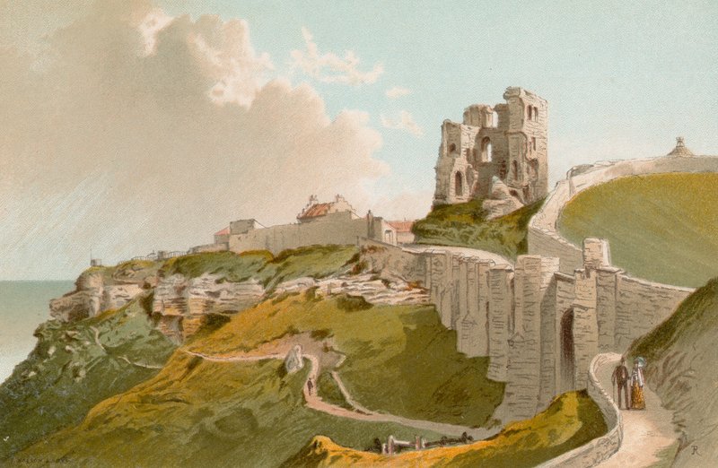Scarborough Castle af English School