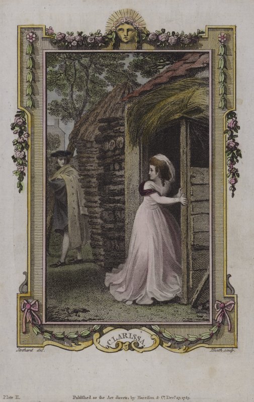 Scene fra Clarissa af Samuel Richardson af English School