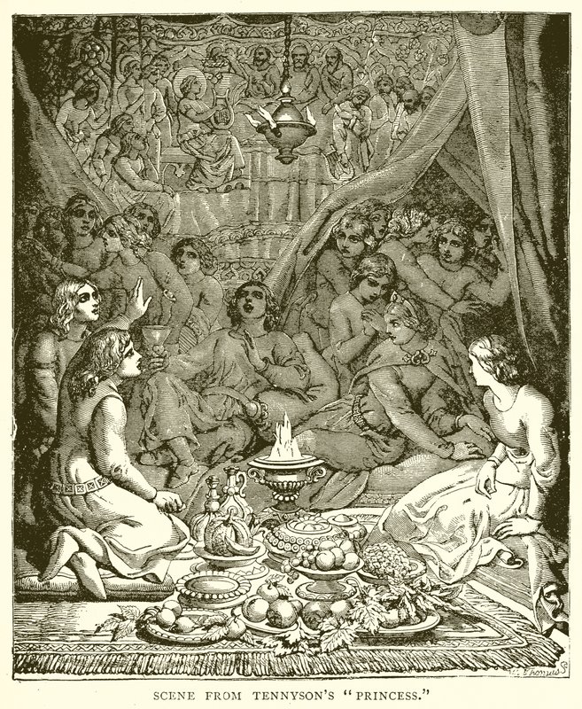 Scene fra Tennysons Princess af English School