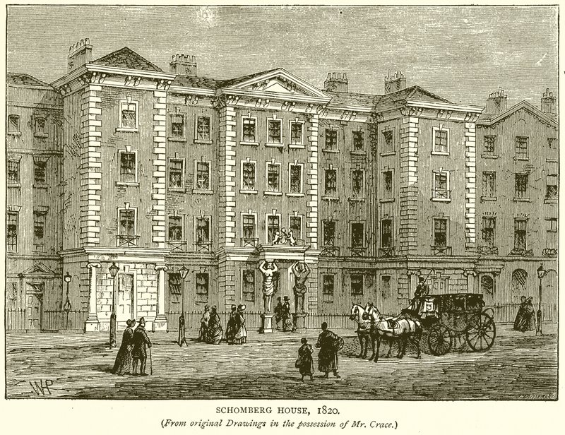 Schombergs hus, 1820 af English School
