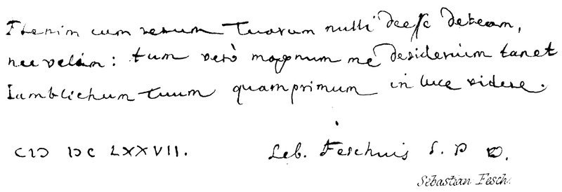 Sebastian Fesch af English School