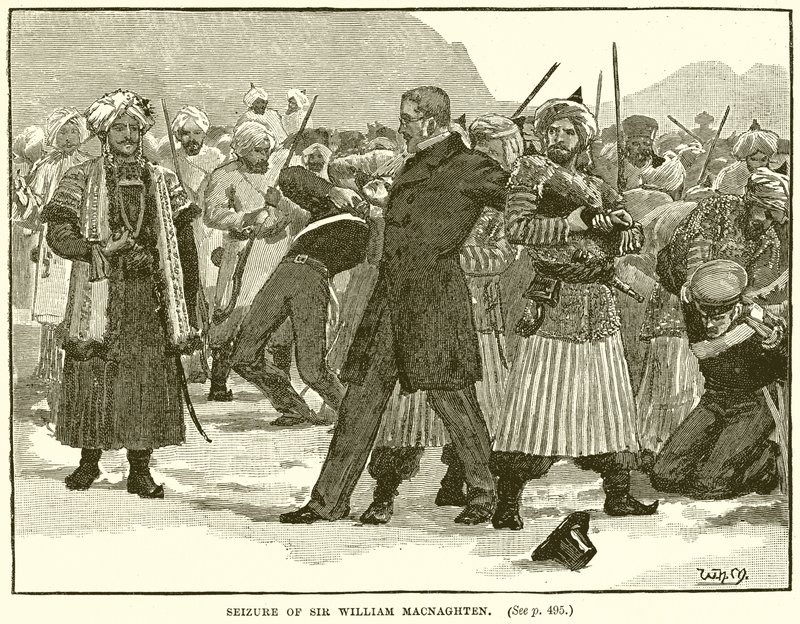 Beslaglæggelse af Sir William Macnaghten af English School