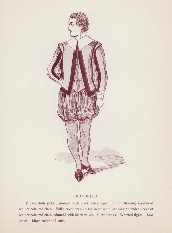 Shakespeares Taming of the Shrew: Biondello (litho) af English School