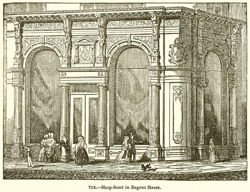 Butiksfront i Regent Street af English School