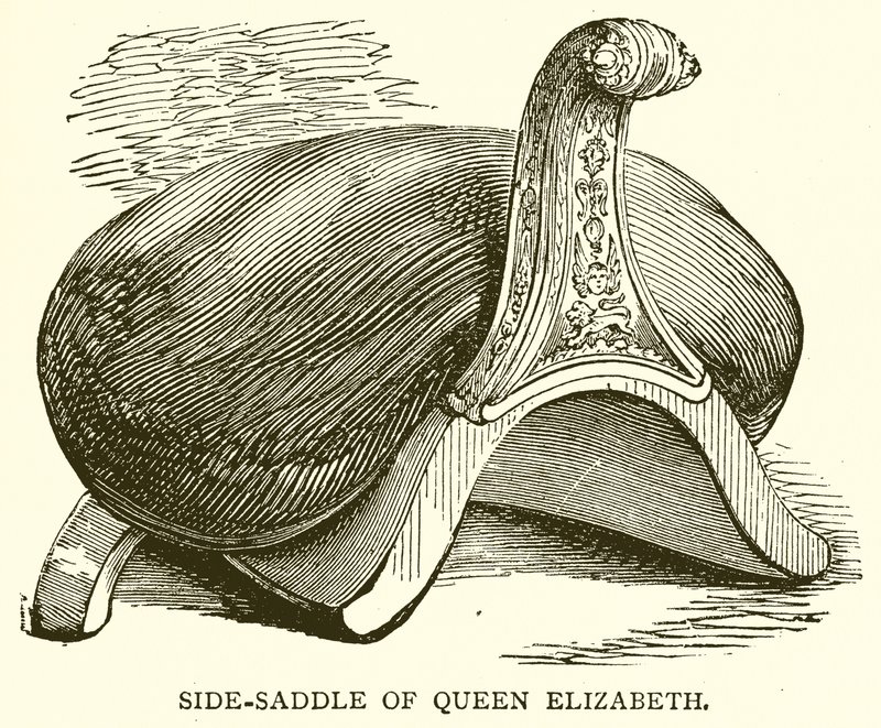 Side-sadel af dronning Elizabeth af English School