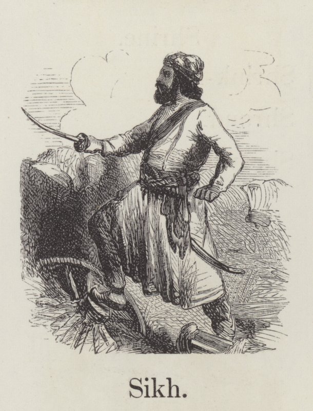 Sikh (gravering) af English School