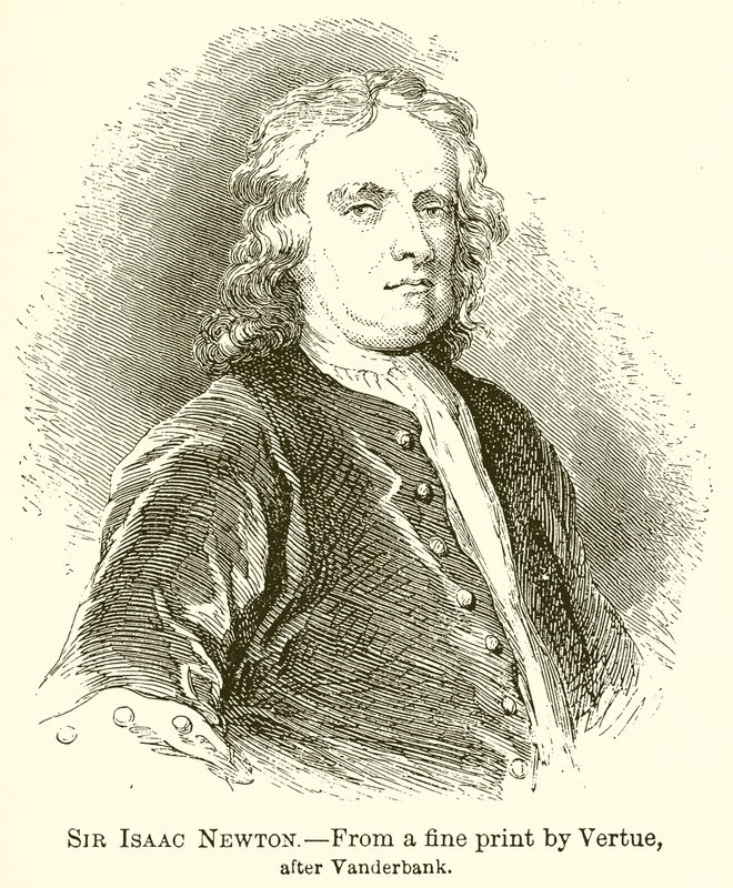 Sir Isaac Newton af English School