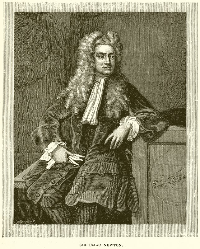 Sir Isaac Newton af English School