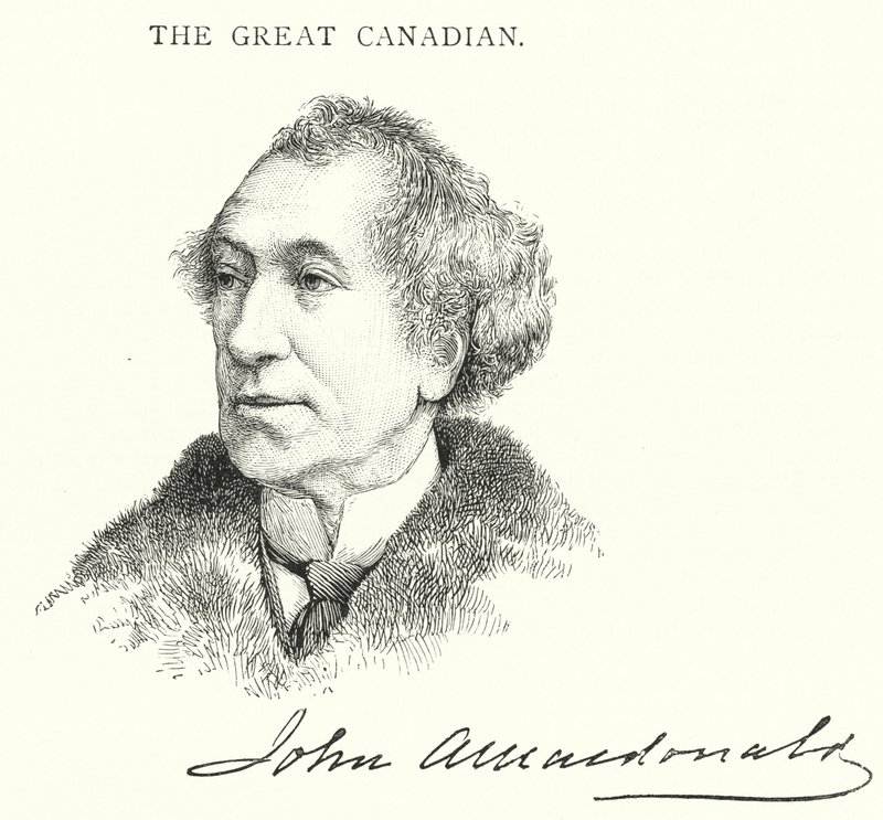 Sir John Alexander Macdonald (gravering) af English School