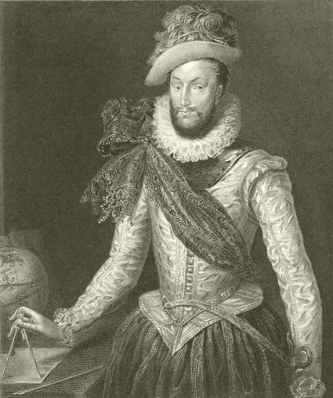 Sir Walter Raleigh af English School