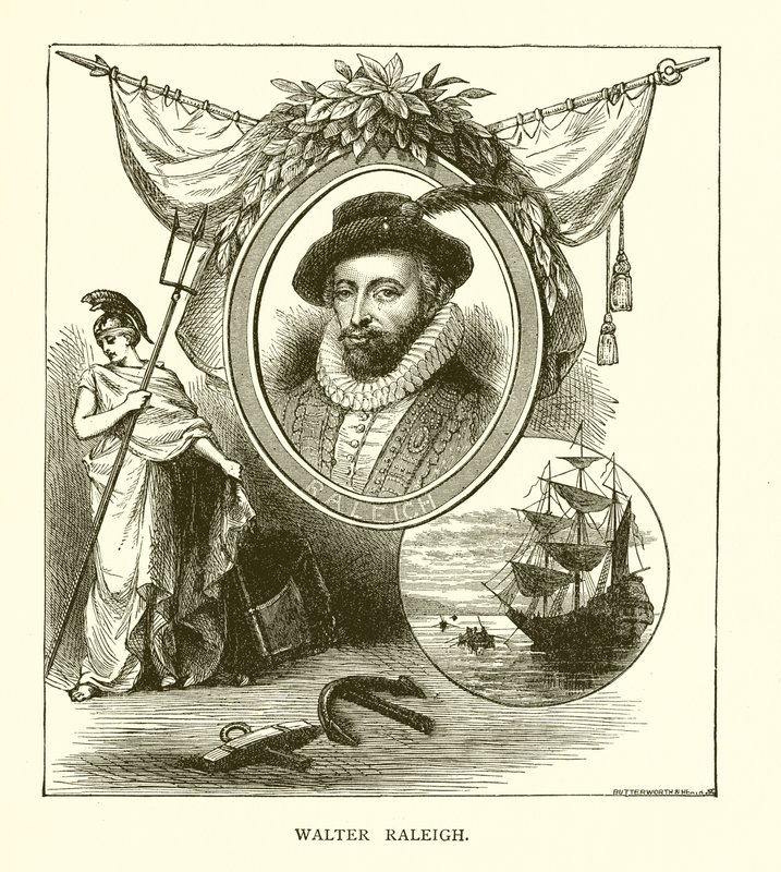 Sir Walter Raleigh af English School