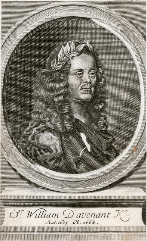 Sir William Davenant af English School