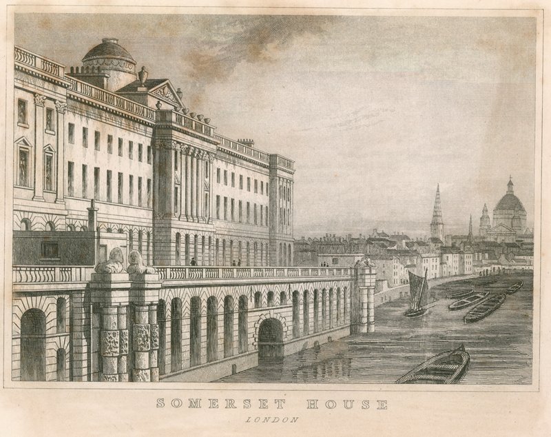 Somerset House, The Strand, London af English School