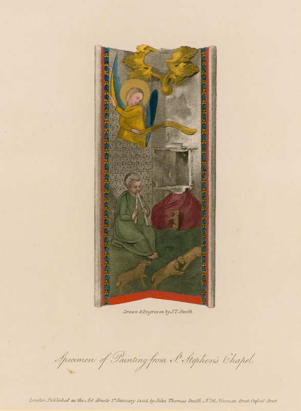 Eksempler af maleri fra St Stephens Chapel af English School