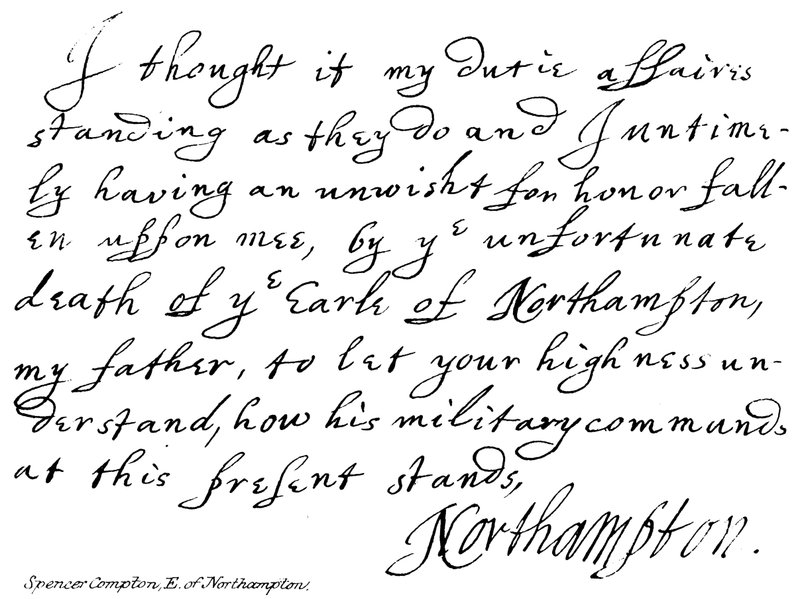 Spencer Comptin, øst for Northampton af English School