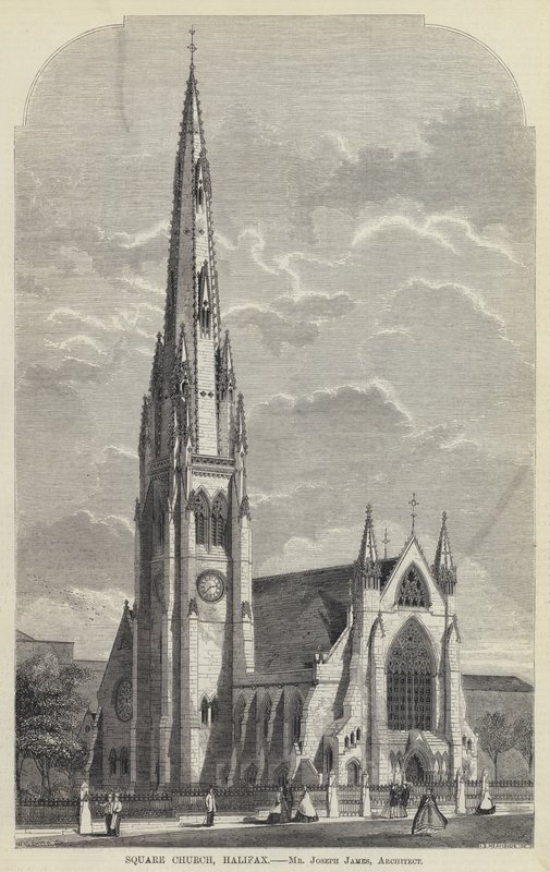 Square Church, Halifax (gravering) af English School