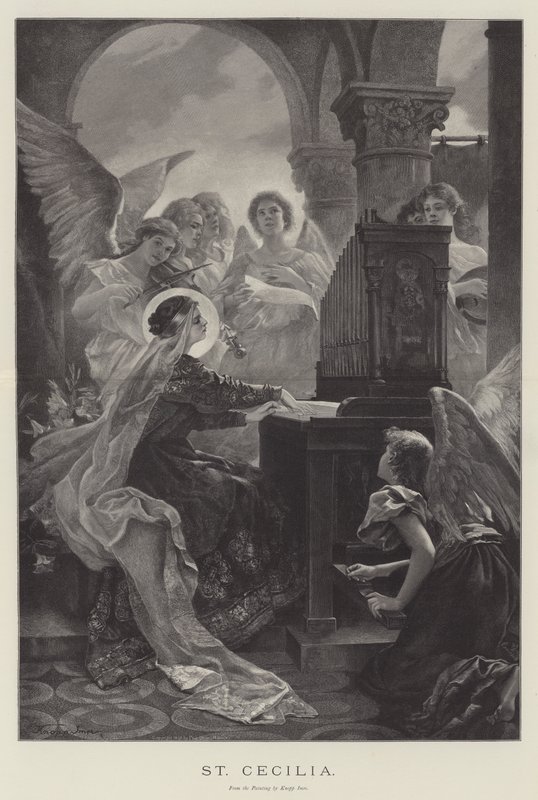 Sankt Cecilia (gravering) af English School