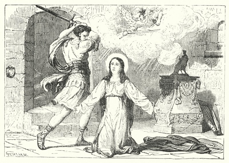 Sankt Cecilia (gravering) af English School
