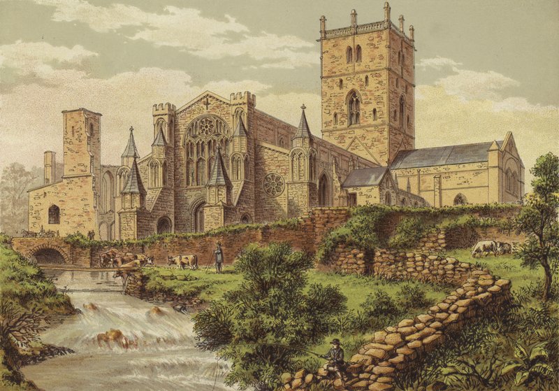 St Davids katedral af English School