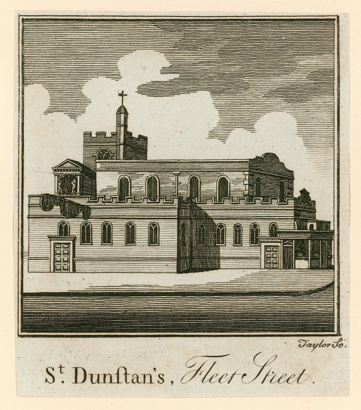 St Dunstans, Fleet Street, London af English School