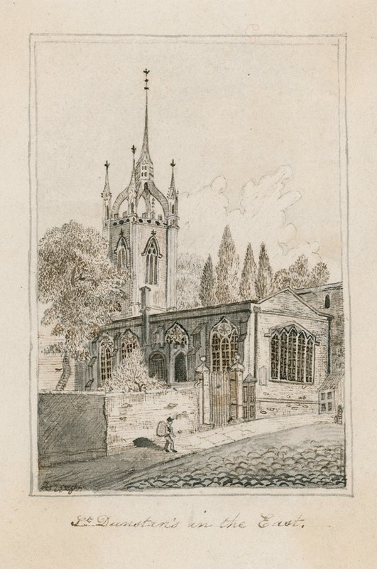 St Dunstans i øst, London af English School
