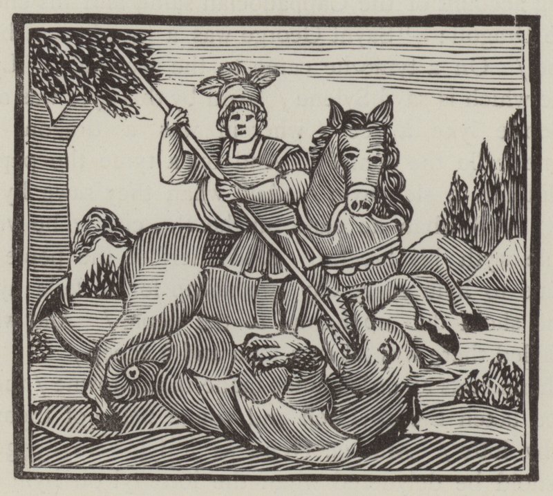 St George (gravering) af English School