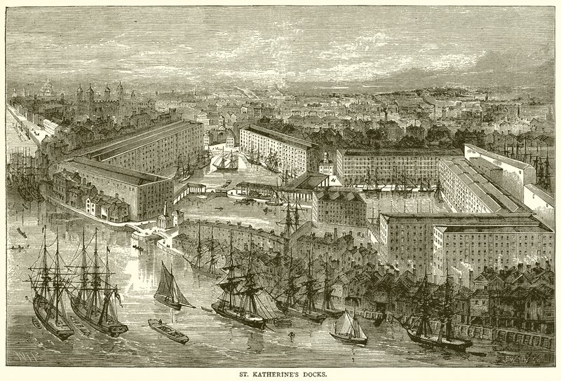 St. Katherines Docks af English School