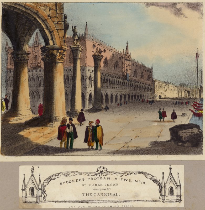 Markus-basilikaen i Venedig af English School