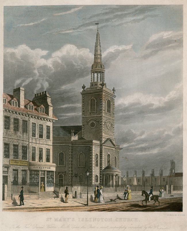 St Marys Church, Islington (ny kirke) af English School