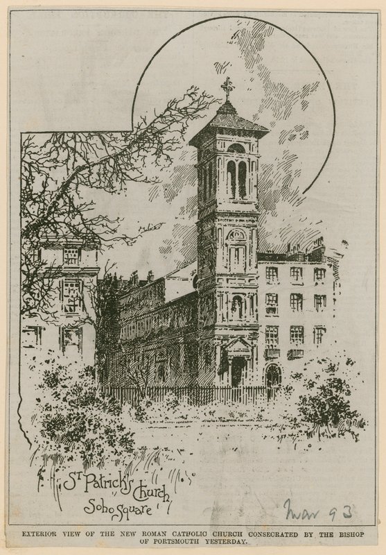 St Patricks Church, Soho Square af English School