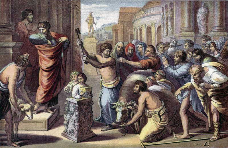 Sankt Paulus og Sankt Barnabas i Lystra af English School