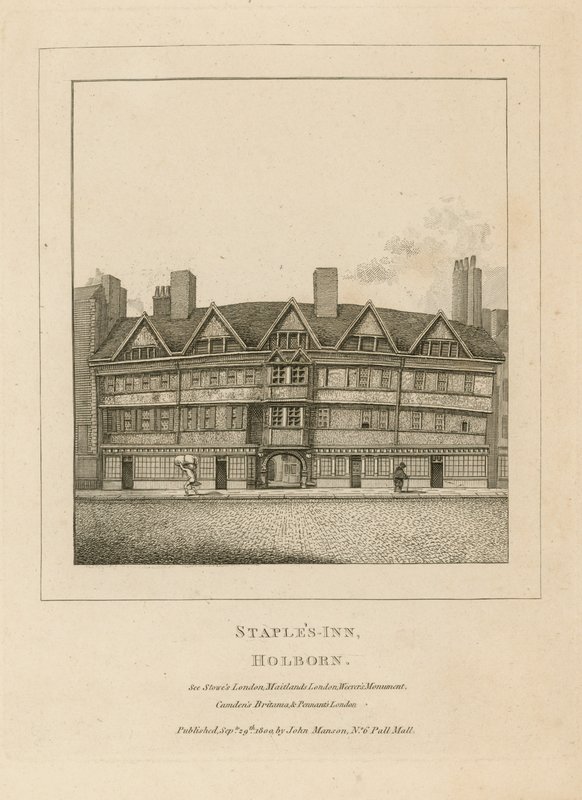 Staples Inn, Holborn af English School