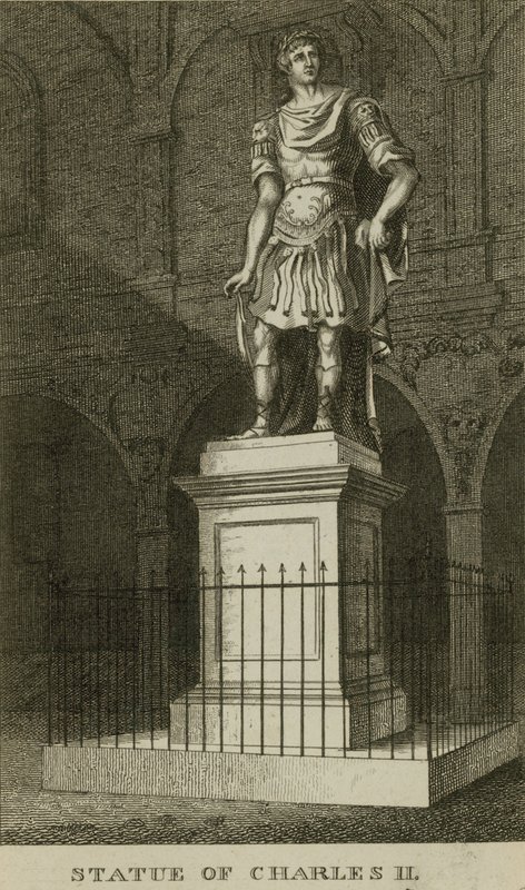 Statue af Charles II af English School