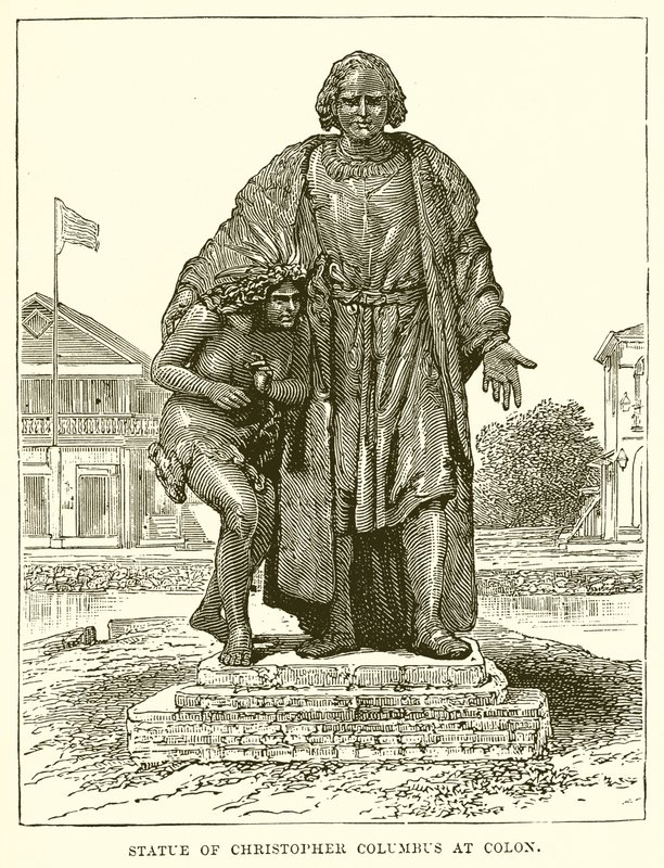 Statue af Christopher Columbus ved Colon af English School