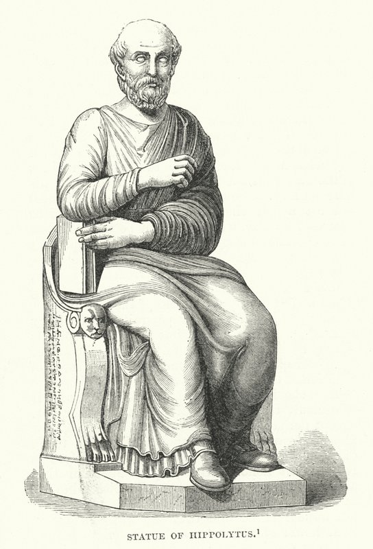 Statue af Hippolytus (gravering) af English School