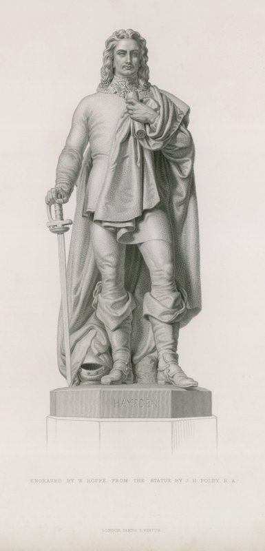 Statue af John Hampden af English School