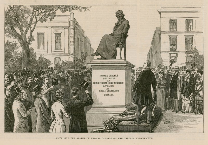 Statue af Thomas Carlyle af English School