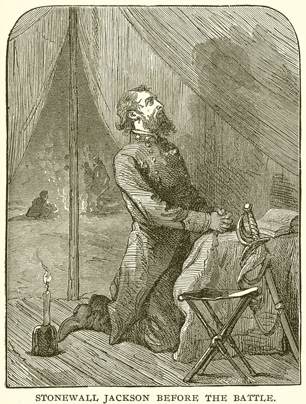 Stonewall Jackson før slaget af English School