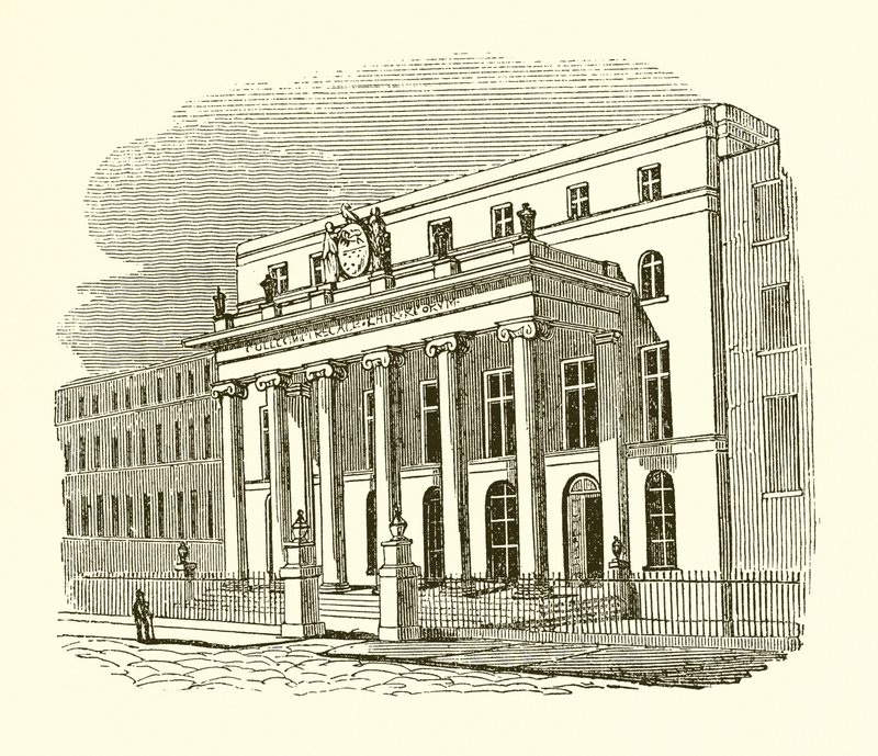 Surgeons Hall i Lincolns Inn Fields af English School