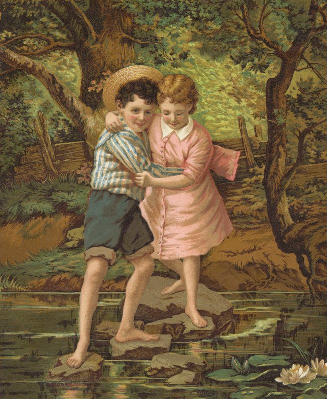 Sweethearts (chromolitho) af English School