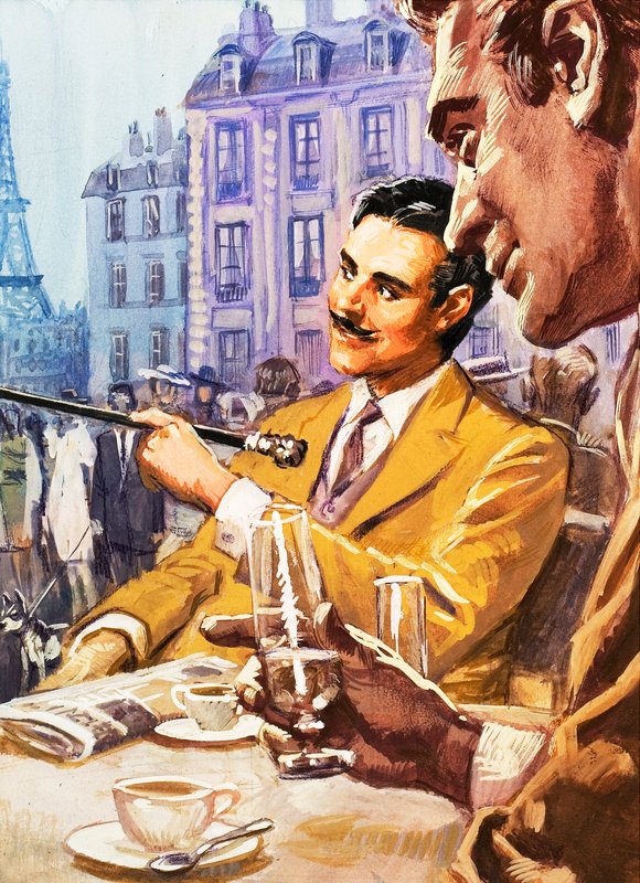 Drikker te i Paris af English School
